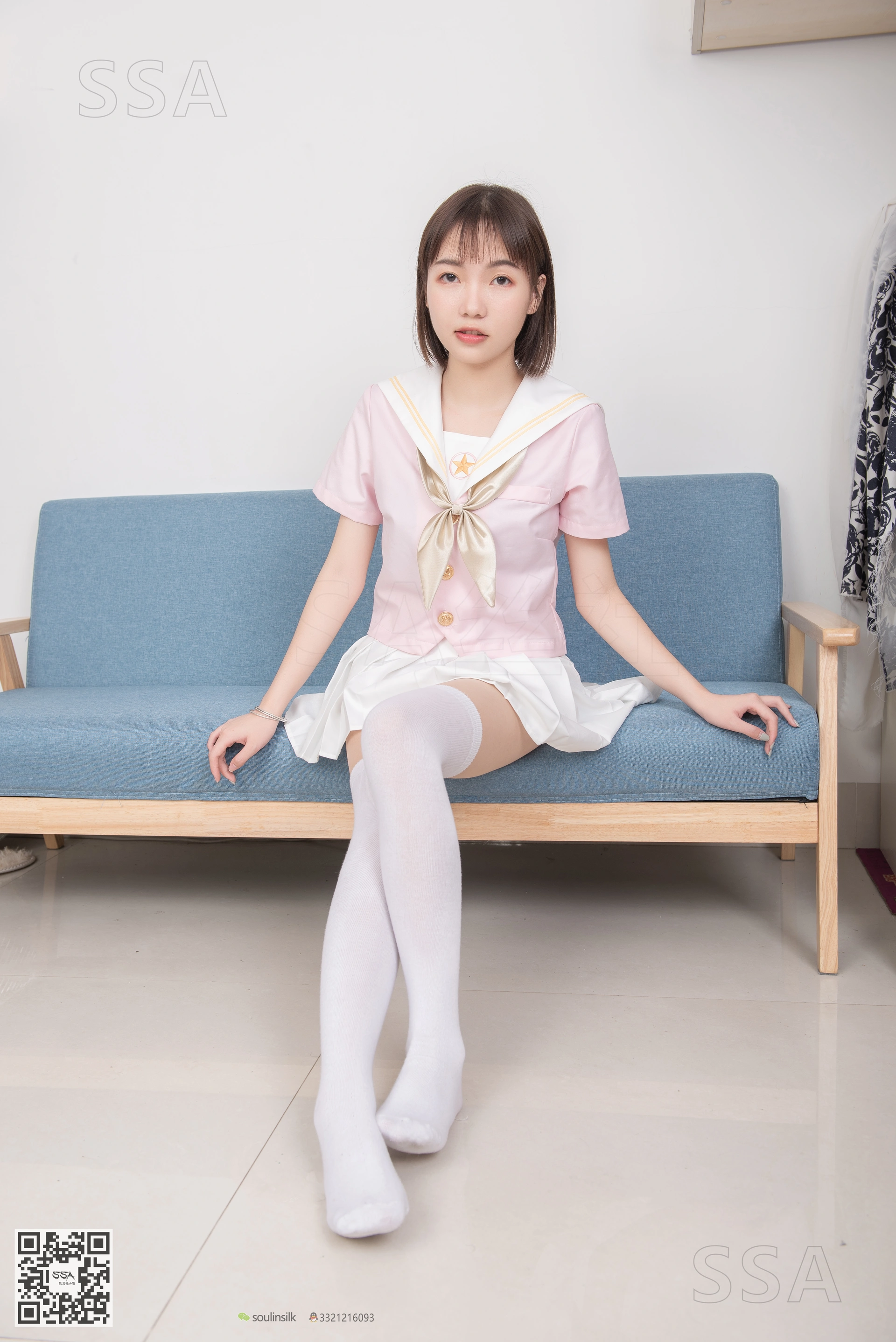 [SSA丝社]超清写真 No.162 桃子粉色JK制服 1